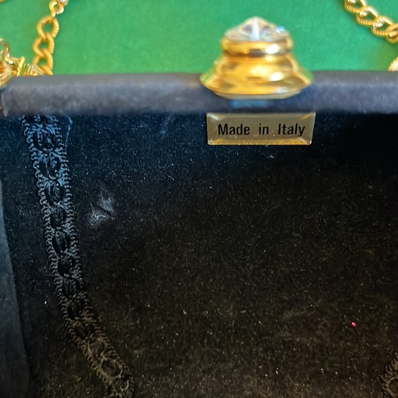 Vintage Black Evening Bag- Made in Italy - Picture 8 of 14